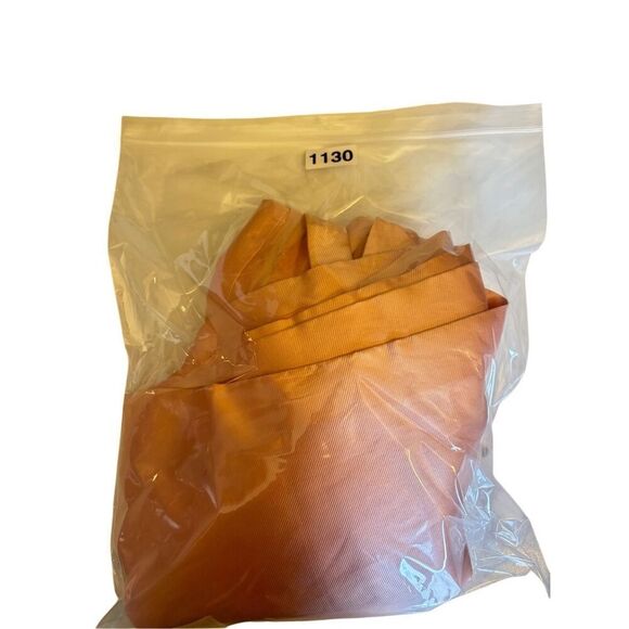 Ricky freeman Teri Jon 100% silk sleeveless peach dress size 2 - Picture 11 of 14